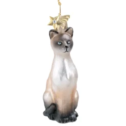 Poesie in Glas Glass Tree Decorations|Siamese Cat