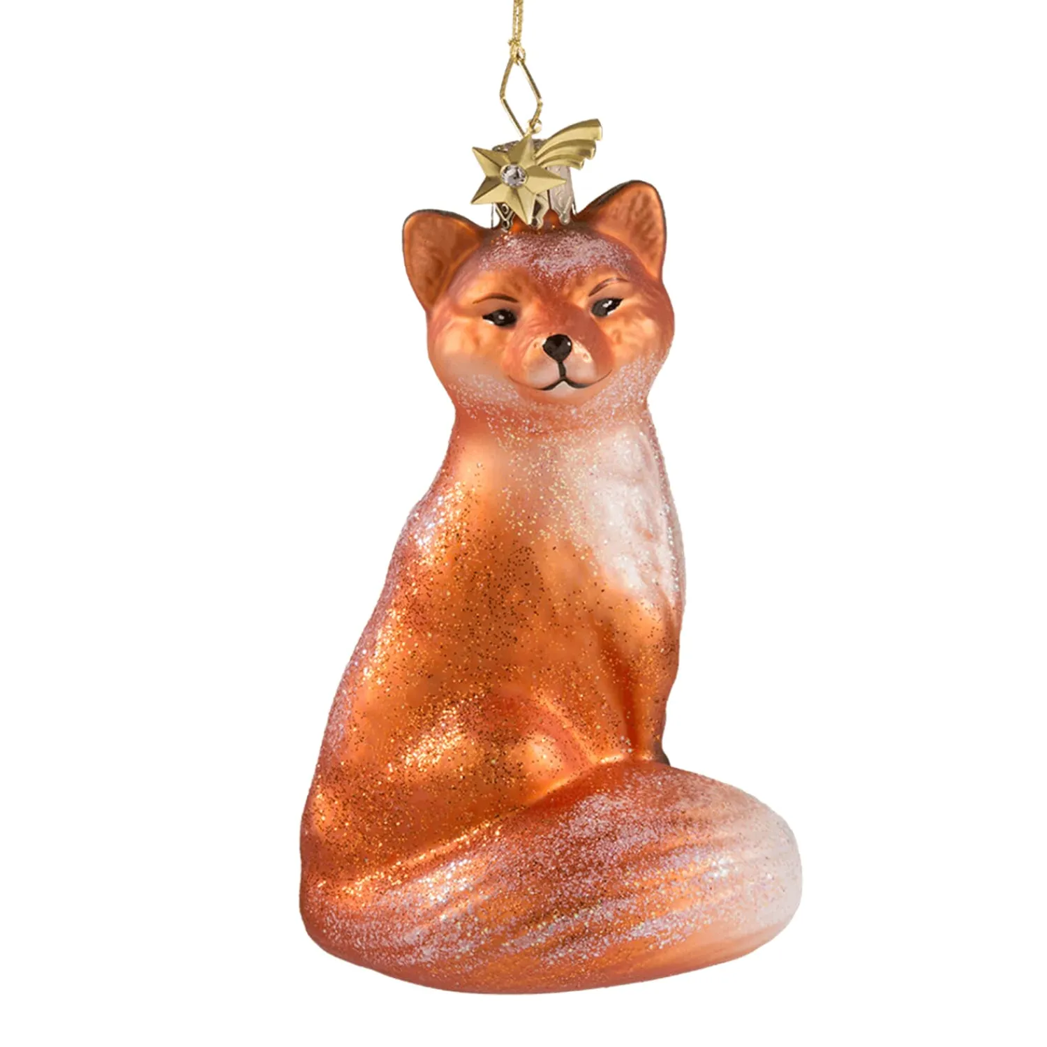 Poesie in Glas Glass Tree Decorations|Sitting Fox