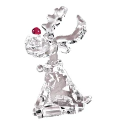 * Decorative Figurines|Sitting Reindeer With A Red Nose