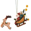 * Wood Tree Decorations|Sleigh Ride