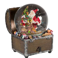 * Snow Globes|Snow Globe "Christmas Treasure Chest"