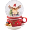 * Snow Globes|Snow Globe "Cup With Moose"