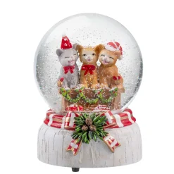 * Snow Globes|Snow Globe "Festive Cats"