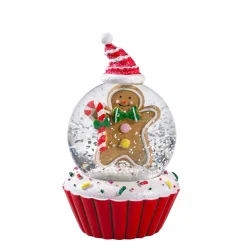 * Snow Globes|Snow Globe "Gingerbread Muffin"