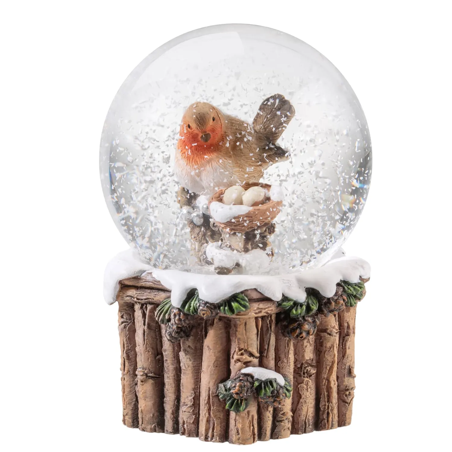 * Snow Globes|Snow Globe "Robin's Nest"