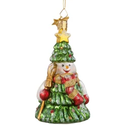 Poesie in Glas Glass Tree Decorations|Snowman Tree