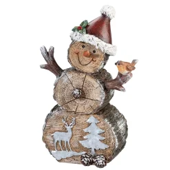 * Decorative Figurines|Snowman With Bird