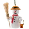 * Wood Tree Decorations|Snowman With Broom