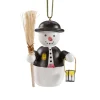 * Wood Tree Decorations|Snowman With Lantern