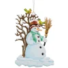 * Pewter Tree Decorations|Snowman With Tree