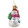 Poesie in Glas Glass Tree Decorations|Snowman With Tree