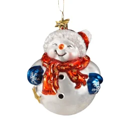 Poesie in Glas Glass Tree Decorations|Snowmann Bauble