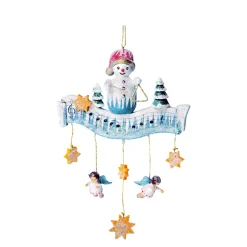 * Wood Tree Decorations|Snowman's Medley