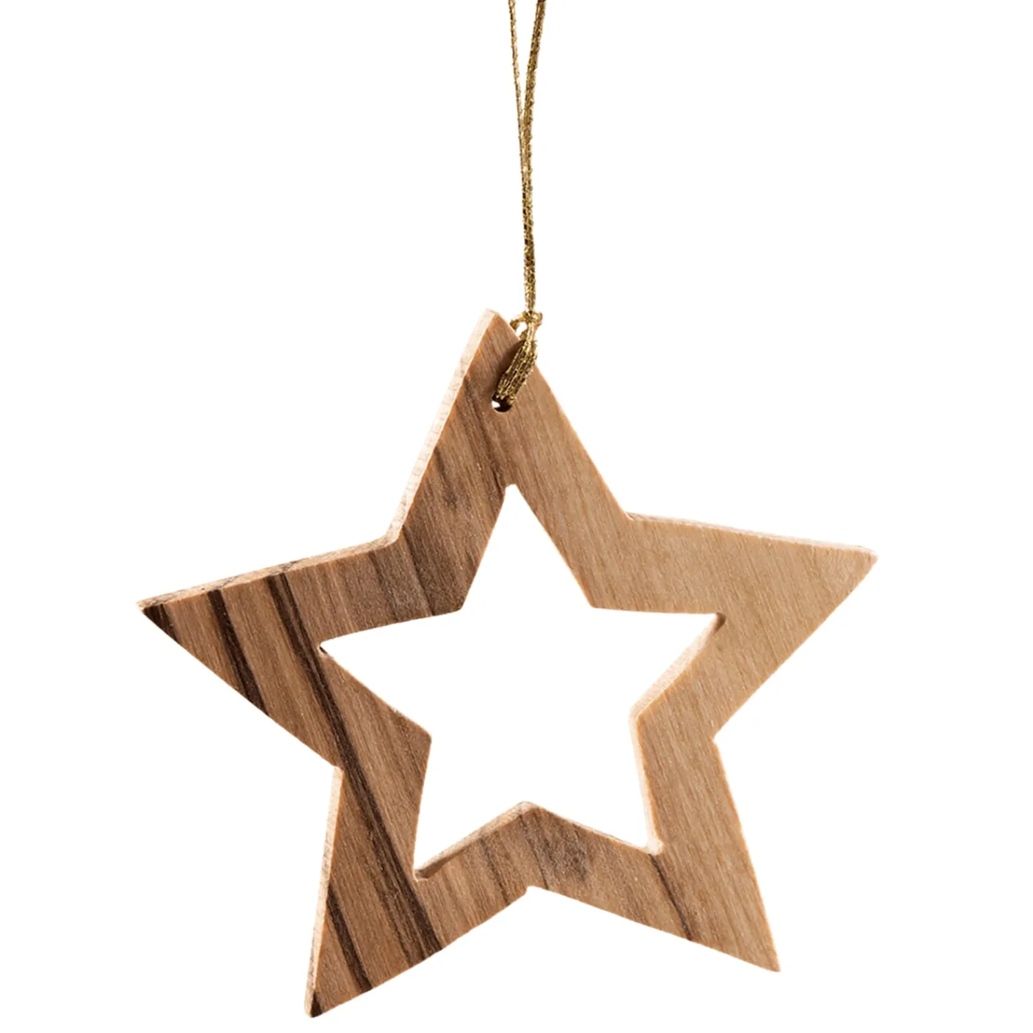 * Olive Wood Tree Decorations|Star, Olive Wood
