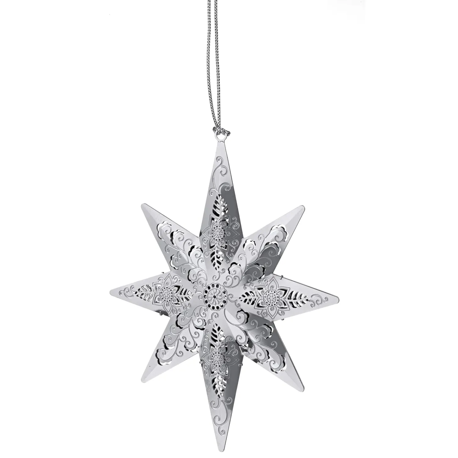 * Brass Tree Decorations|Star, Silver