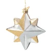 Poesie in Glas Glass Tree Decorations|Star Silver-Gold