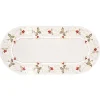 * Table Decorations|Table Runner "Christmas Rose White" 25X58Cm