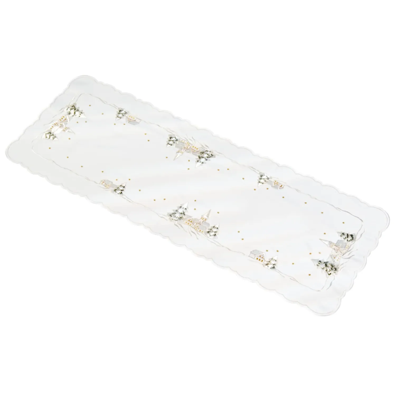 * Table Decorations|Table Runner "Winter Village" 40X115 Cm