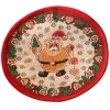 * Table Decorations|Tablecloth "Gingerbread" With Santa R 12.6 Inch