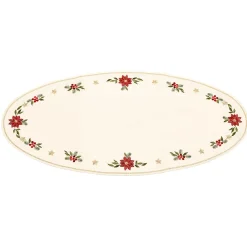 * Table Decorations|Tablecloth "Poinsettia" 11 X 22.8 Inch