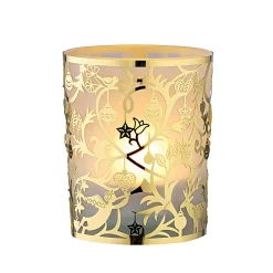 * Candle- & Tealight Holders|Tealight Glass "Christmas In The Forest" Gold