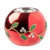 * Candle- & Tealight Holders|Tealight Holder "Glittering Mistletoe"