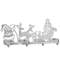 * Candle- & Tealight Holders|Tealight Holder "Reindeer Sleigh", Silver