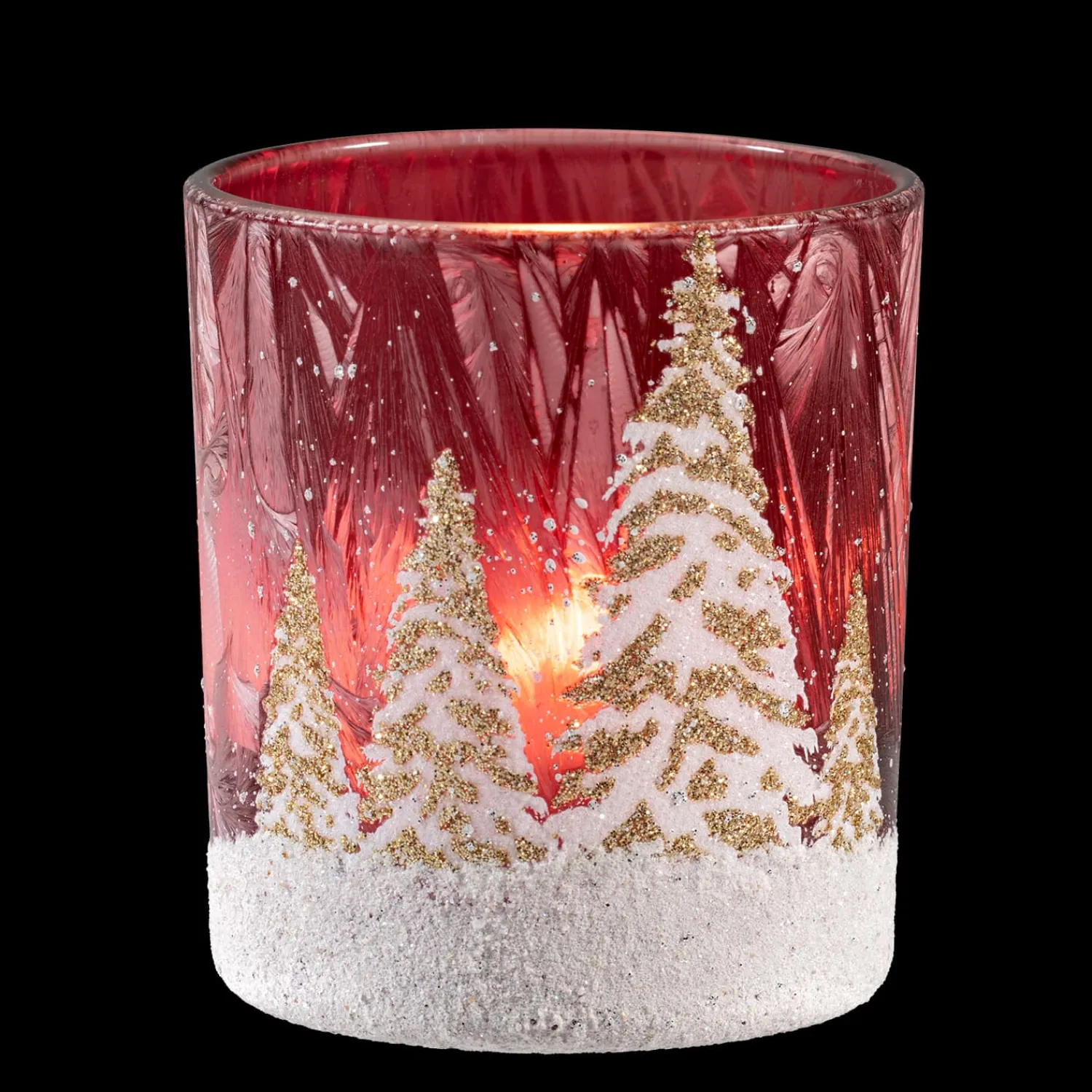 * Candle- & Tealight Holders|Tealight Holder "Winter Forest"