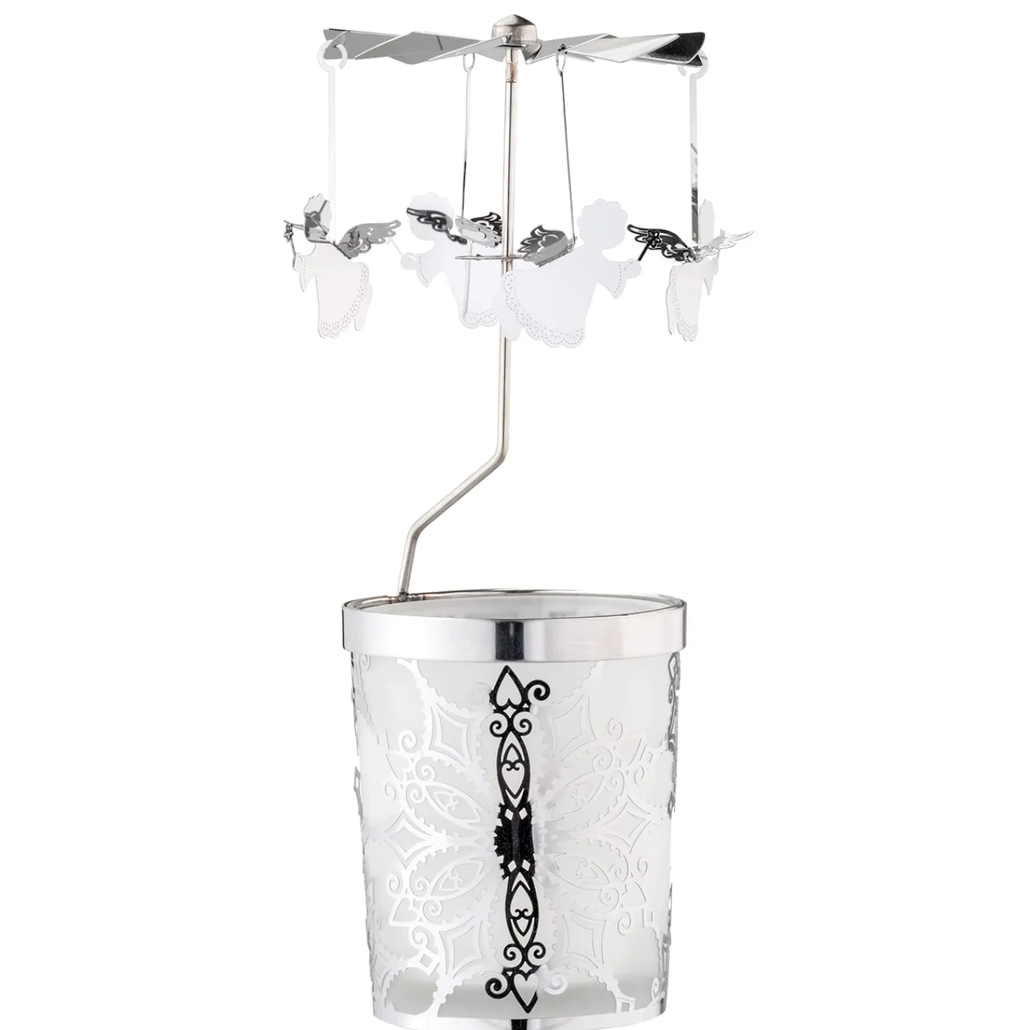 * Candle- & Tealight Holders|Tealight Mobile "Angel", Silver