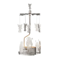 * Candle- & Tealight Holders|Tealight Mobile "Holy Family", Silver