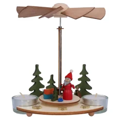 * Pyramids|Tealight Pyramid "Santa Claus"