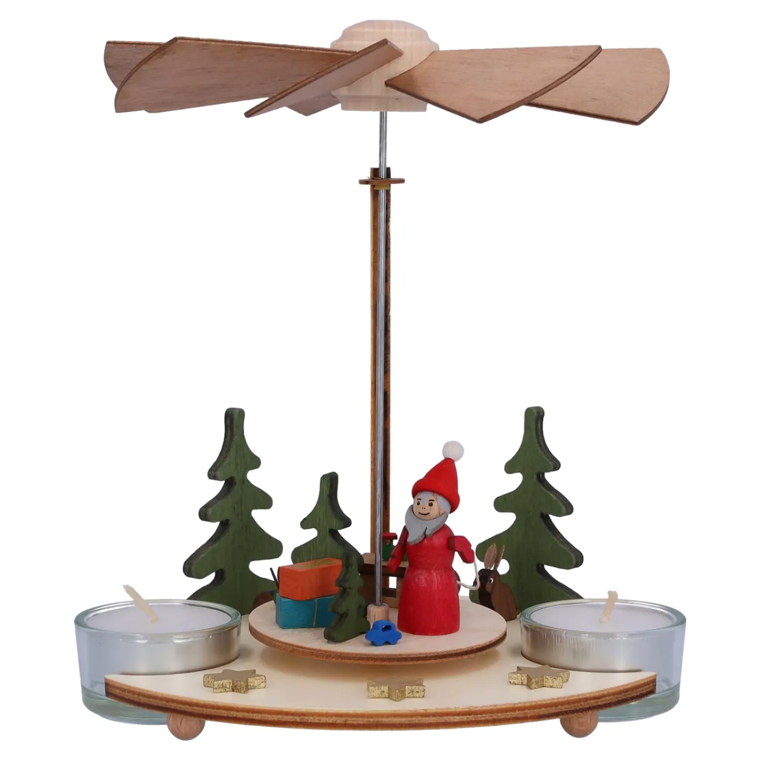 * Pyramids|Tealight Pyramid "Santa Claus"