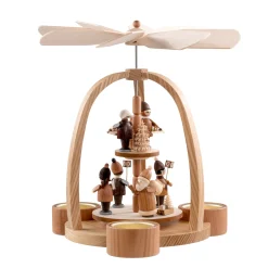 * Pyramids|Tealight Pyramid "Santa Claus With Children"