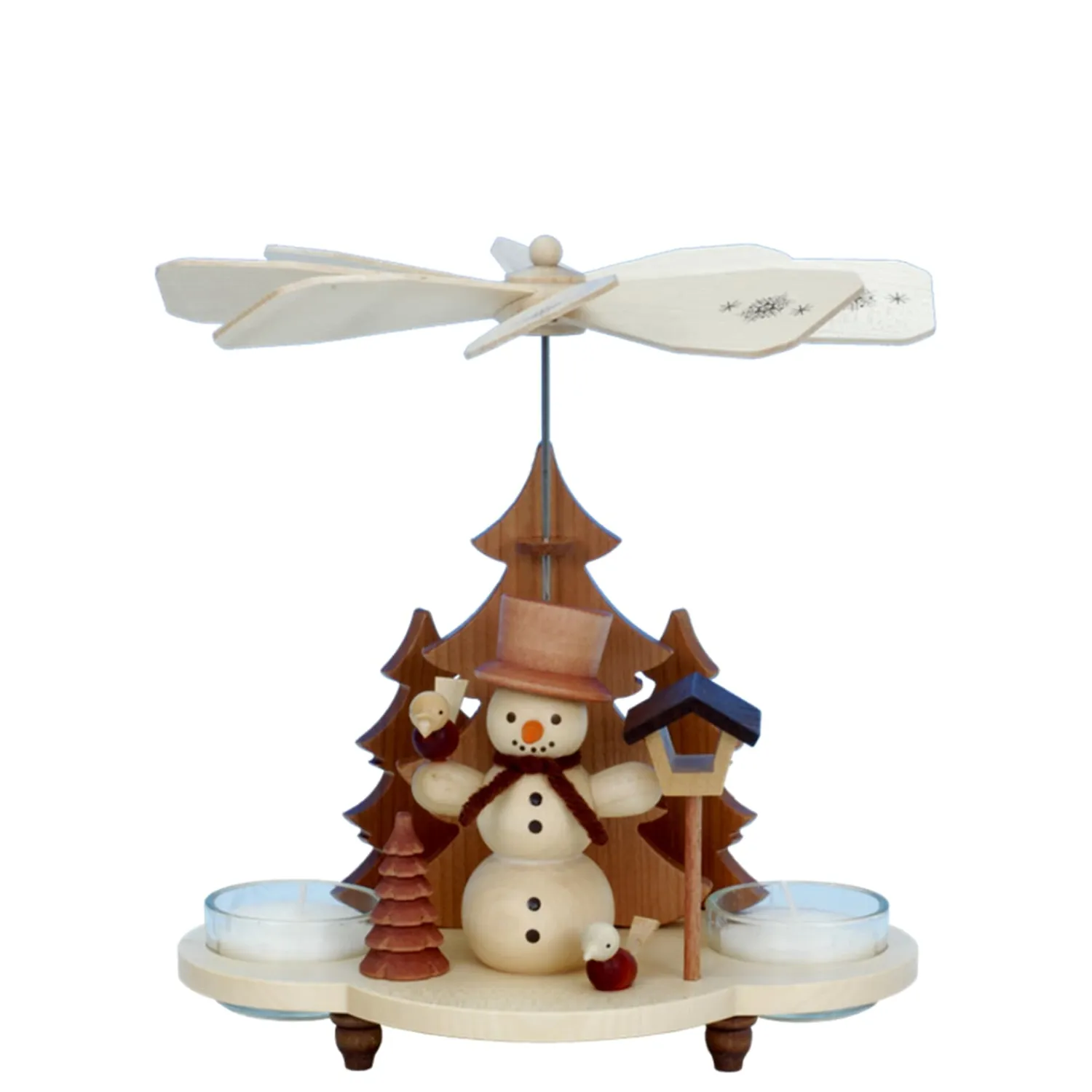Christian ULBRICHT Pyramids|Tealight Pyramid "Snowman"
