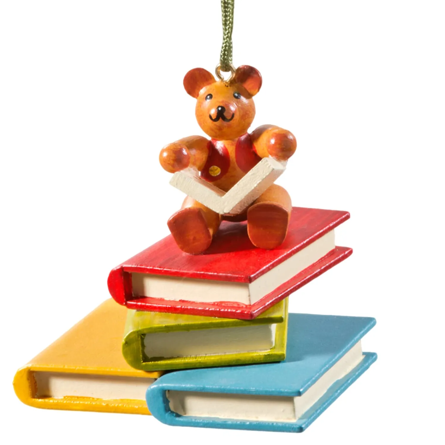 * Wood Tree Decorations|Teddy On Books
