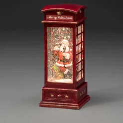 KONSTSMIDE Decorative Figurines|Telephone Booth With Santa Claus