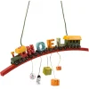 * Wood Tree Decorations|Train "Noel"