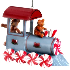 * Wood Tree Decorations|Train With Teddies