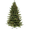 * Artificial Trees|Tree Sherwood Deluxe Green With Led Lighting, 102.36 Inch