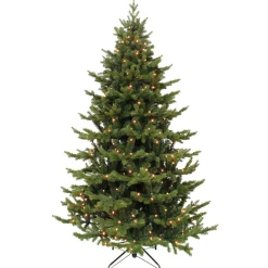 * Artificial Trees|Tree Sherwood Deluxe Green With Led Lighting, 102.36 Inch