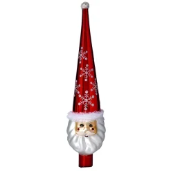 * Tree Topper|Tree Top "Santa Claus", Red, 30Cm