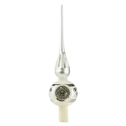 * Tree Topper|Tree Top Silver With Silver Reflex Star