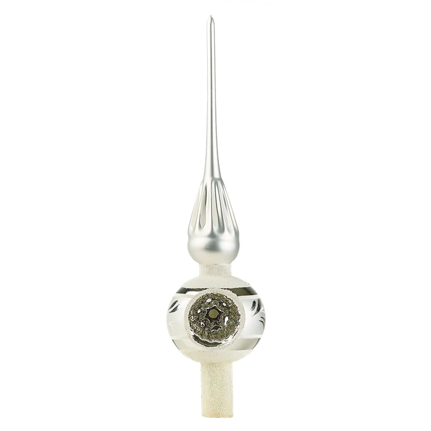 * Tree Topper|Tree Top Silver With Silver Reflex Star
