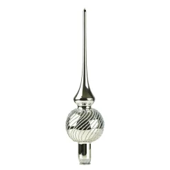 * Tree Topper|Tree Top Silver With Silver Spirals