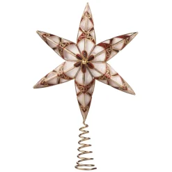 * Tree Topper|Tree Topper Star With Red Ornaments