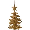 * Plastic Tree Decorations|Tree With Glitter, Gold