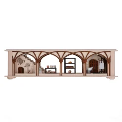 RATAGS Holzdesign Schwibbogen|Window Bench "Cellar Storeroom", 230V With Usb A Port
