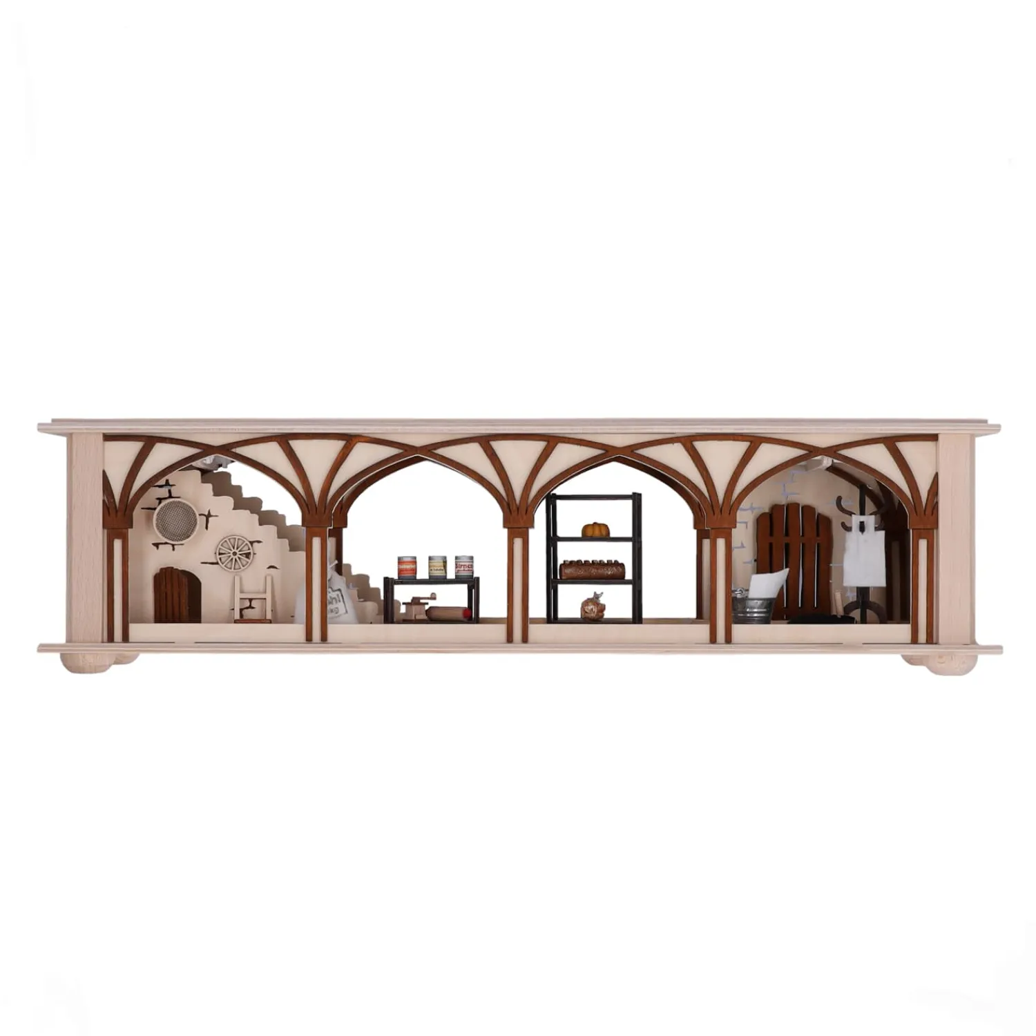 RATAGS Holzdesign Schwibbogen|Window Bench "Cellar Storeroom", 230V With Usb A Port