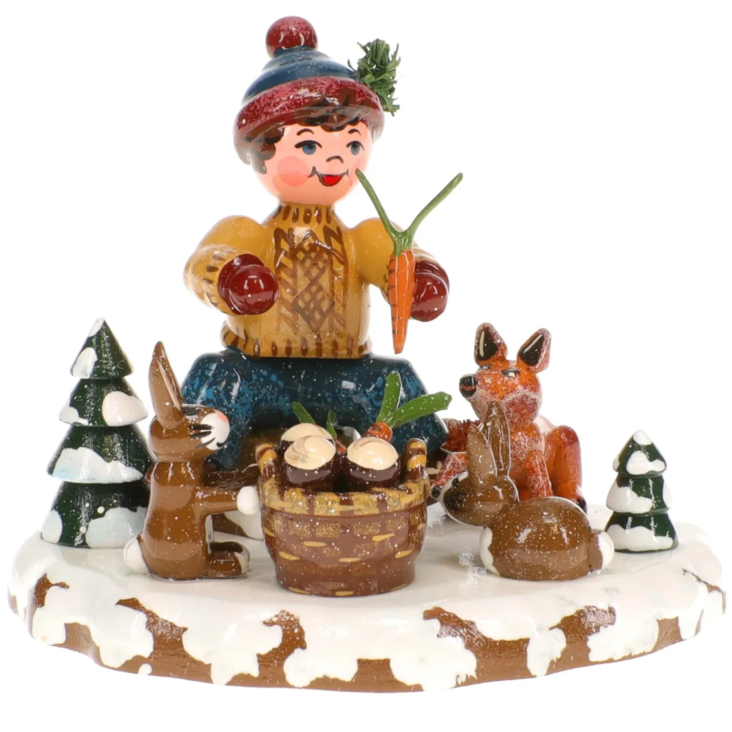 Hubrig Volkskunst Hubrig Miniatures|Winter Children Animals Of The Forest
