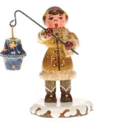 Hubrig Volkskunst Hubrig Miniatures|Winter Children Girl With Starry Sky Lampion